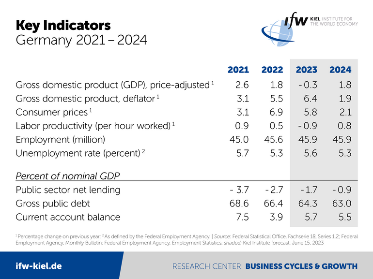 Table Key Indicators Germany 2021-2024