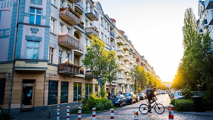 Bike on a Berlin city streets